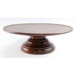 A Georgian style turned mahogany Lazy Susan, 38 x 12.5 cm