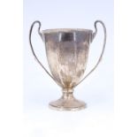 A George V silver trophy by Boodle & Dunthorne, un-engraved, Birmingham, 1931, 73 g , 10 cm