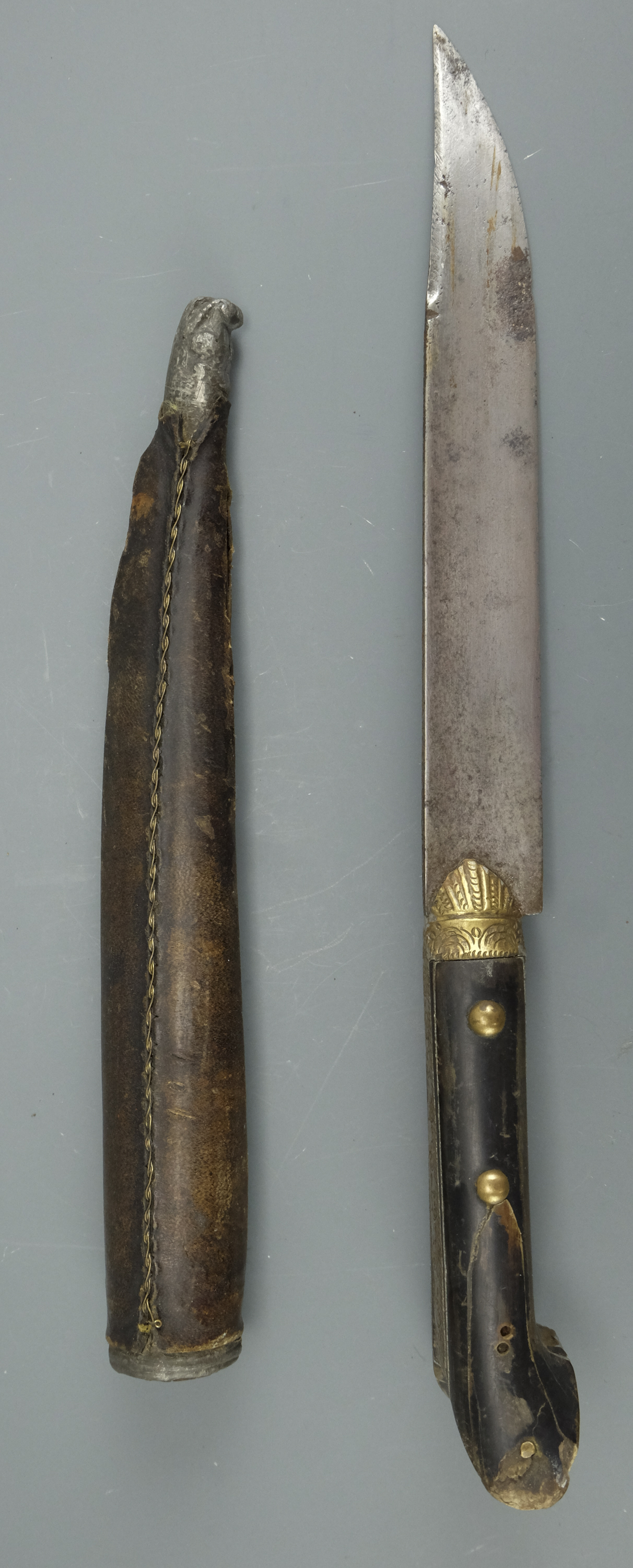 A North African flissa type knife, together with a kidjal and a pesh kabz dagger - Image 4 of 13
