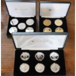 Three Heirloom Coin Collectors royal commemorative five pound coin collections, comprising "The Life