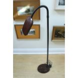 A contemporary Senior floor-standing LED reading lamp, 140 cm