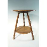 A diminutive oak gypsy table, 38 cm x 48 cm