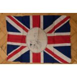 An Edward VIII coronation Union Jack printed cotton flag, 1937, 82 x 57 cm