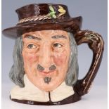 A 1950s Royal Doulton "Izaak Walton" character jug, D6404, its base marked 'to commemorate the 300th
