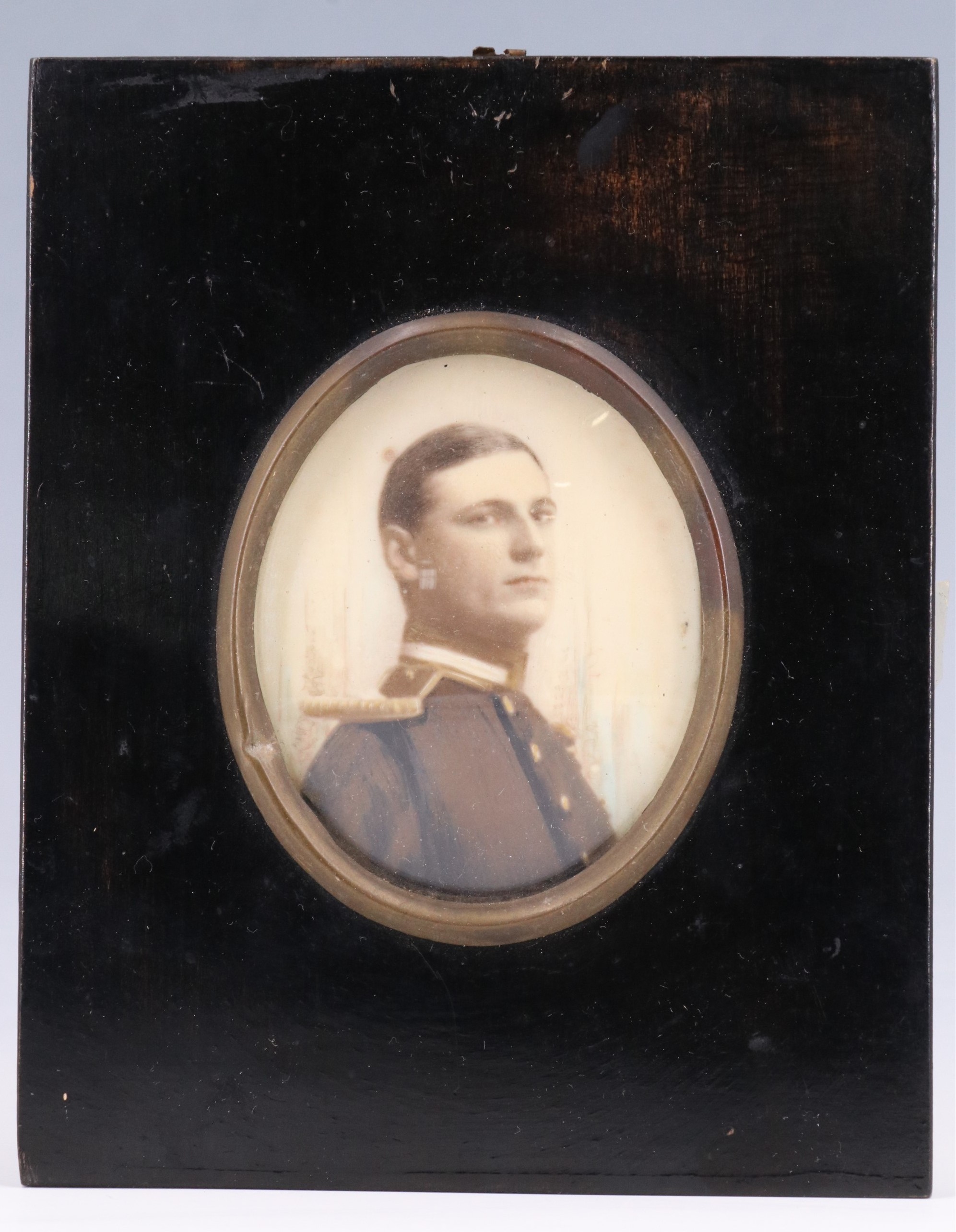 A hand tinted photographic portrait of a Naval Officer in full dress, late 19th / early 20th - Image 2 of 2