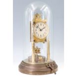 A 1920s Gustav Becker torsion clock, serial number 2272054, 32 cm