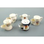 Twenty seven crested china miniature shaving mugs