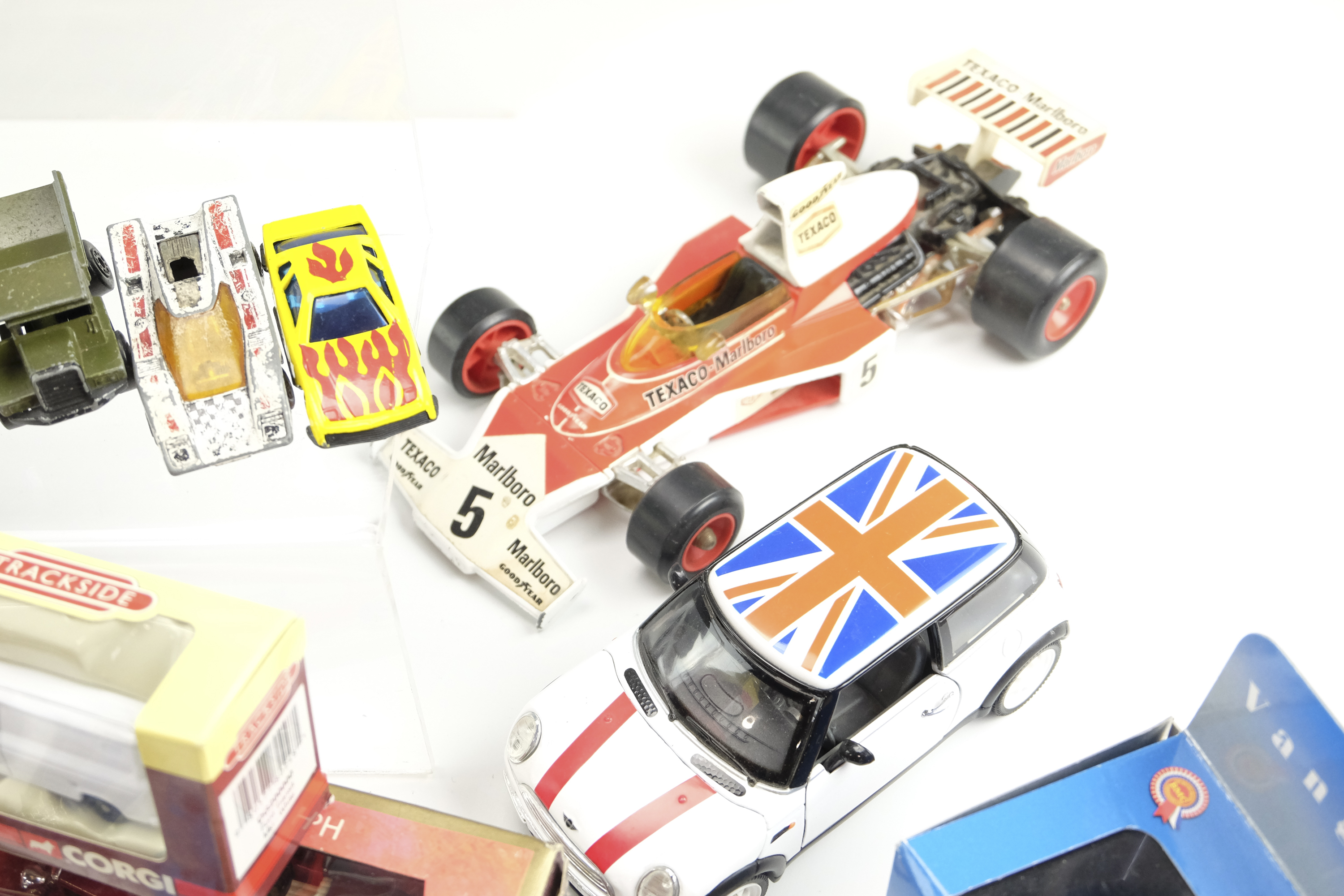 A Corgi diecast McLaren M23B F1 toy car together with a Sunnyside 2001 Mini Cooper, a 1914 - Image 6 of 9