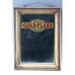 A Wills Gold Flake Cigarettes advertising mirror, 41.5 x 35 cm overall