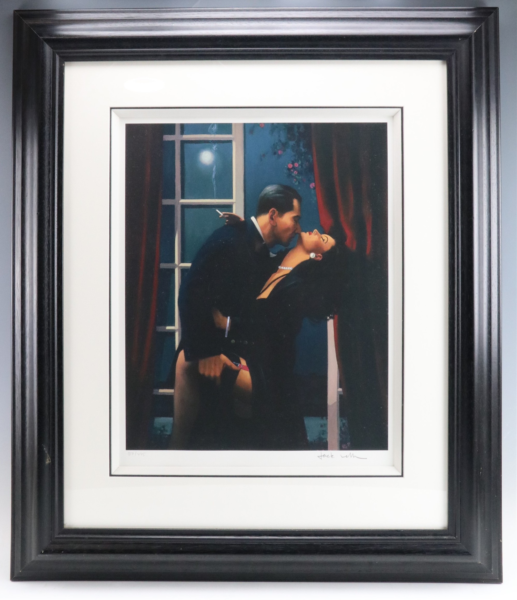 Jack Vettriano OBE (Contemporary) "Night Geometry", a film noir style portrayal of two lovers, - Image 2 of 2