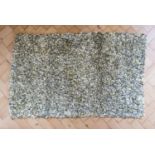 A hand crafted hooky mat / rag rug,, 117 x 72 cm