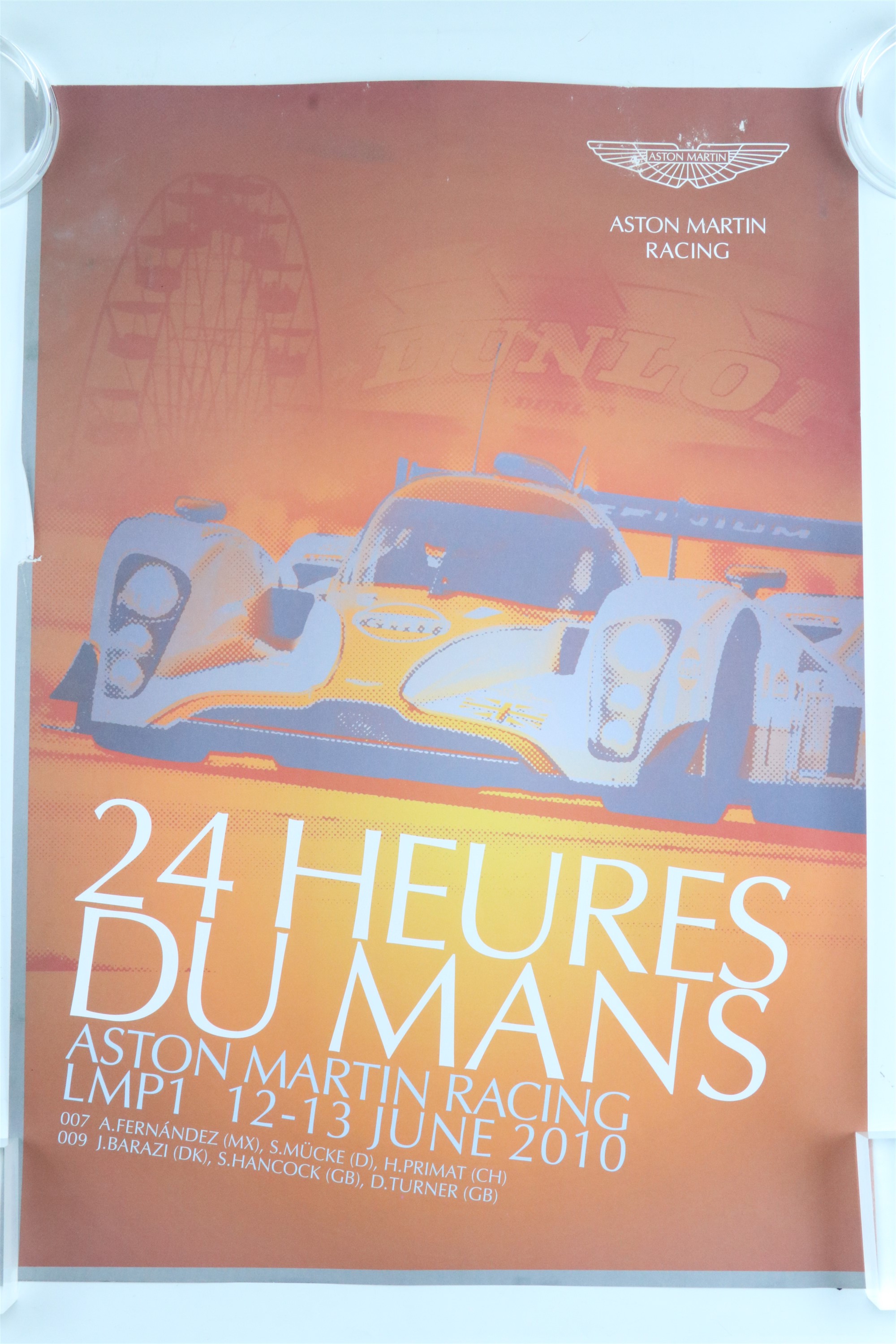 A group of Aston Martin posters together with two Le Mans and a Peugeot Racing poster, Aston - Image 3 of 8