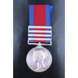 A Military General Service Medal with four clasps to Richd Barber, 34th Foot