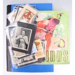 [ Cigarette and Collectors' Cards ] A tin of assorted cigarette cards together with two albums