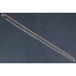 A 9ct gold curb link matinee neck chain, London, 1998, 5.76 g, 58 cm
