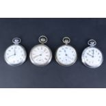 Four vintage pocket watches, (a/f)