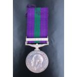 A General Service medal with Iraq clasp to 51466 Pte W Gale, Border Regiment