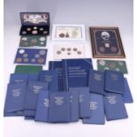 A group of GB and Irish coin packs, including "The British Empire Collection", "Coins of Ireland",