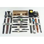 A large group of fashion watches, including Casio, Bench, Citizen, Superdry, a Toy Watch 'Jelly',