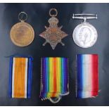 A 1914-15 Star, British War and Victory medals to 36394 Dvr H Johnson, Royal Field Artillery