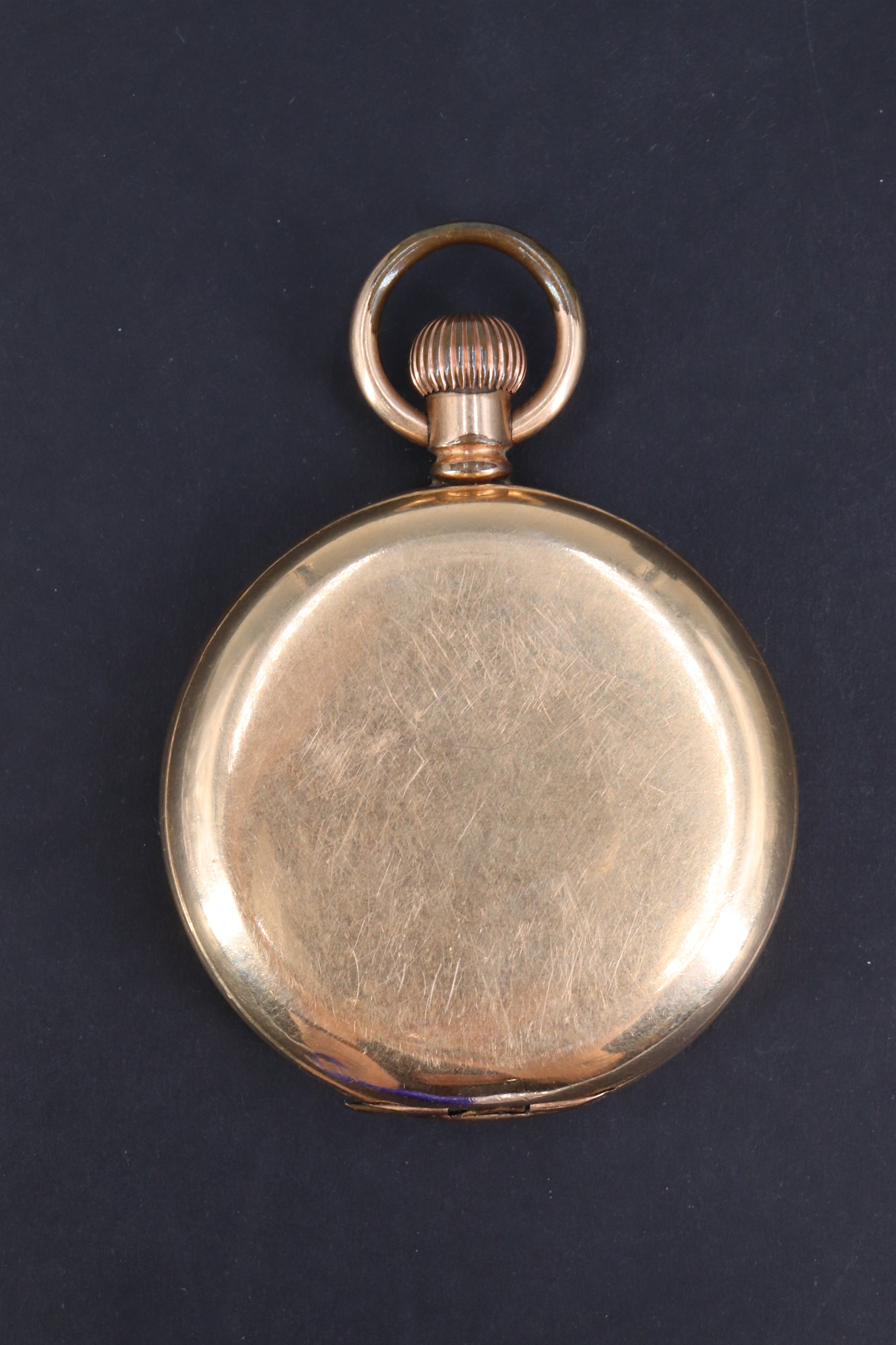 A Waltham gold-plated hunter pocket watch, early 20th Century, 50 mm excluding stem and bow, (runs - Image 3 of 7