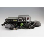 A Commtron 40F CB radio together with a Midland CB transceiver, microphones, etc