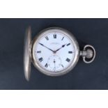 An early 20th Century silver hunter cased pocket watch by Kemp Brothers of Union Street, Bristol,