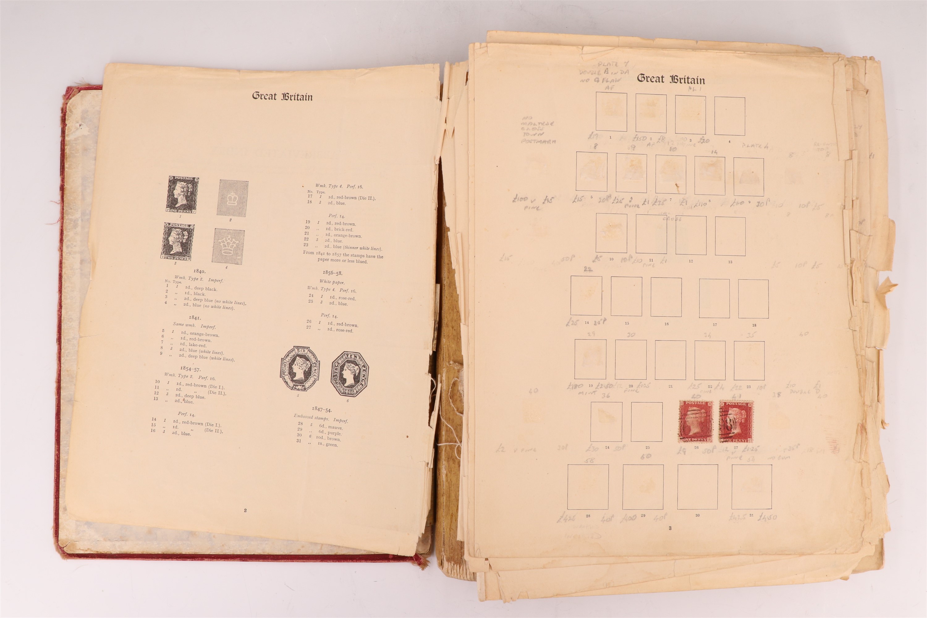 Two Stanley Gibbons albums of Victorian and later GB and world stamps, including perforate 1d - Image 11 of 19