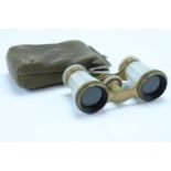 A set of mother-of-pearl and gilt metal opera glasses, late 19th / early 20th Century