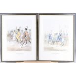 Garde Imperiale, two studies of the Imperial Guard on horseback; a Standard-bearer and Lancer