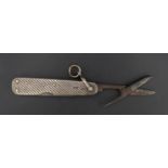 A Sampson Mordan silver handled folding pocket knife, London, 1888, 6.5 cm closed