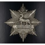 A Victorian Hertfordshire Regiment volunteer's helmet plate, (loops lacking)