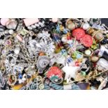A large quantity of vintage and later costume jewellery