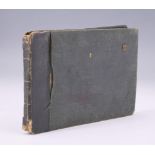 A late Victorian sketch book, that of M E Davies, Colley, containing pencil and watercolour sketches