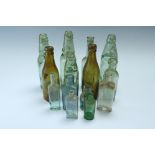 An Underwood's Codd's patent aerated waters and other glass bottles