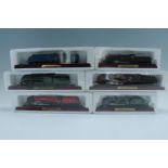 A group of boxed Collectable Model Locomotives, including A4 Class Mallard, King Class GWR,