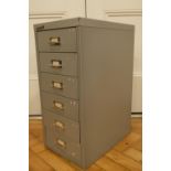 Bisley steel stationary drawers, 43 x 28 x 59 cm