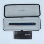 A cased Parker fountain pen