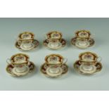 Royal Albert "Lady Hamilton" teacups and saucers