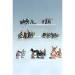 A quantity of diecast toy figures, including military, medieval, fantasy, etc