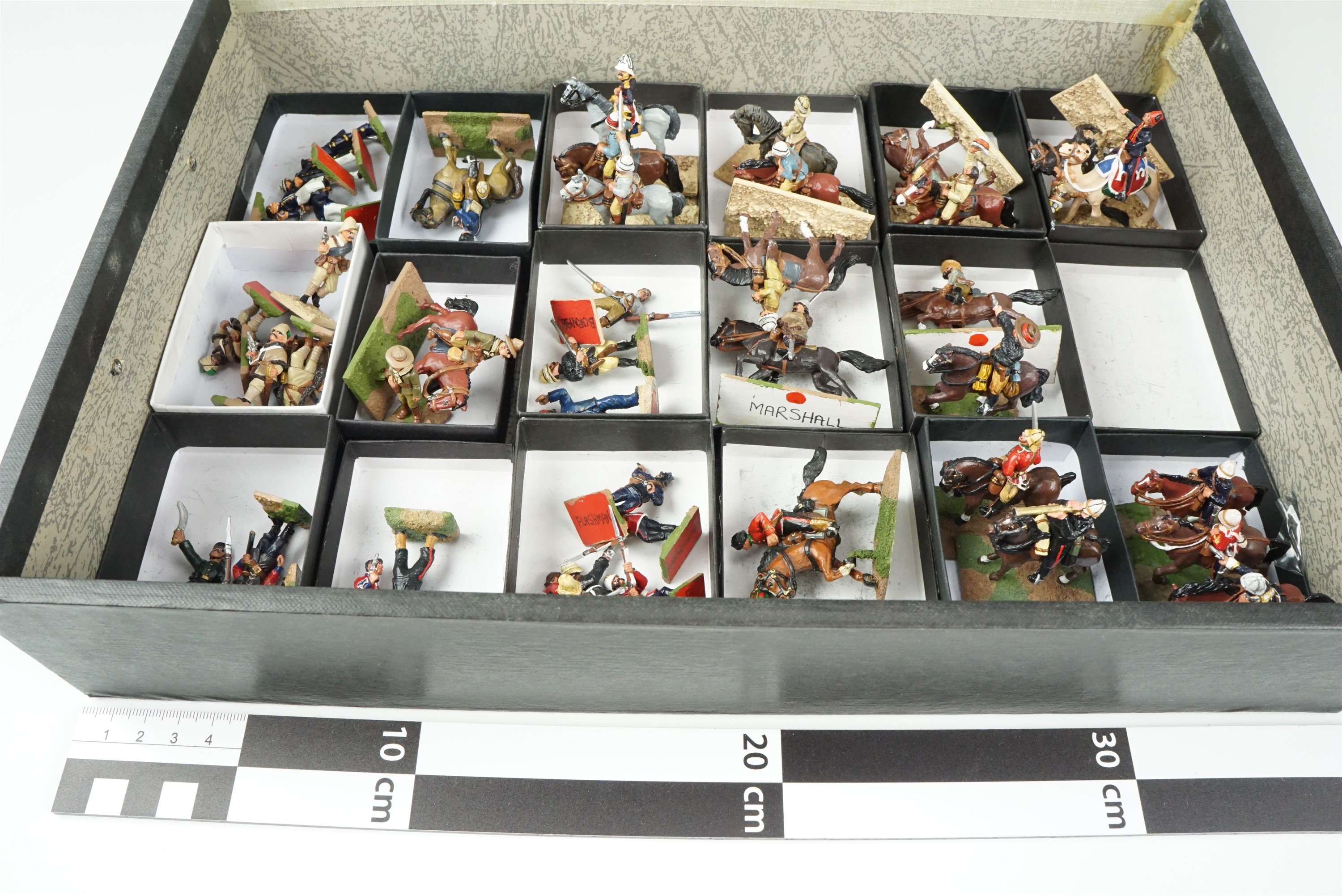 [ Wargaming ] A quantity of war games scale model soldiers, figures and structures of Victorian - Image 9 of 21