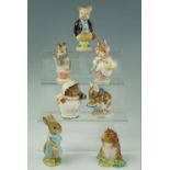 Seven Beswick Beatrix Potter figurines, including Timmy Willie, Pigling Bland, etc