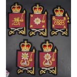 A group of post-1952 Guards colour sergeants' full dress rank badges