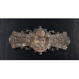 A Great War Hood Battalion Royal Naval Division silver sweetheart brooch, Birmingham, 1915, 45 mm