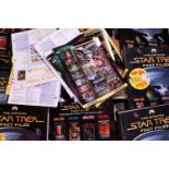 A quantity of the Official Star Trek fact files