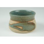 A studio pottery pot, impressed mark to the base, 9 x 6 cm