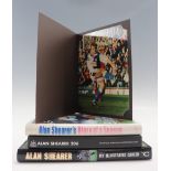 [ Football - Newcastle United ] An autograph signed photograph of Alan Shearer together with three