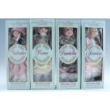 Eight boxed The Classique Collection porcelain dolls, including Laura, Rachel, Louisa and Crystal,