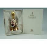 A boxed Royal Crown Derby Old Imari candle snuffers / douser, 1128, 1994, 12.5 cm