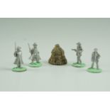 [ Wargaming ] A quantity of war games scale model soldiers including unassembled / un-painted